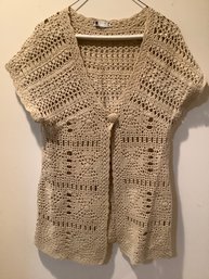 Carole Little Boho Style Crochet Sweater #10