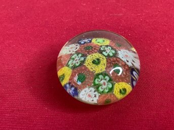 Vintage Millefiori Art Glass Paperweight