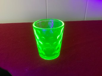 Uranium Glass Shot Glass