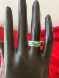 Sterling Silver Turquoise Ring Size 7 #5