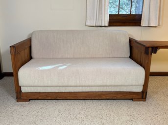 Vintage Crate-Style Furniture In Solid Southern Yellow Pine By This End Up: Overnighter With Add-On Tabletop