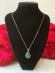 JD Sterling Silver Turquoise Necklace #7