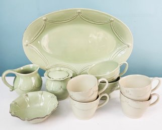 Collection Of Berry And Thread Green Juliska Dishes