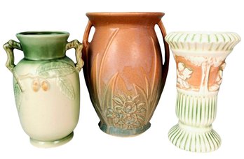 Lot Of Antique Art Pottery - McCoy, Roseville Donatello