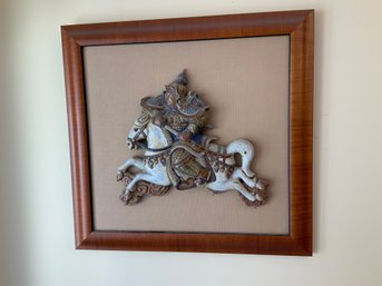 Stunning Framed Asian Warrior Lot 1