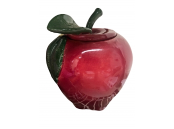 Large Ceramic Apple Cookie Jar