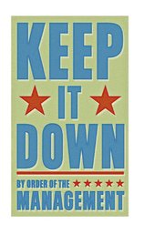 Rules Wall Art - 'Keep It Down'