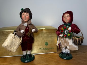 2003 Byers' Choice 'Victorian Shopper' Caroler Figures, Limited Edition, Purchased At Lux Bond & Green
