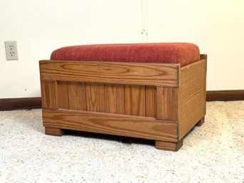 Vintage Crate-Style Furniture In Solid Southern Yellow Pine By This End Up: Classic Ottoman