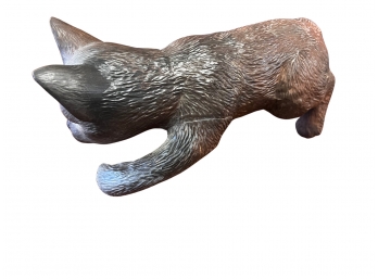 Ceramic Climbing Kitty Figurine