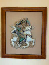 Stunning Framed Asian Warrior Lot 3
