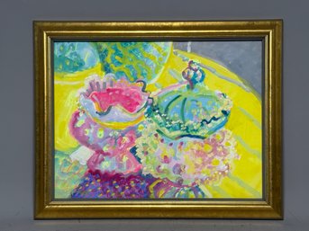 Kris Sullivan 'Candy Dishes' Vibrant Signed Original Painting