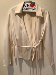 Gruppo GFT 100% Silk Cream Blouse #22
