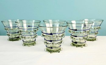 Set Of 6 Juliska Handblown Wine Glasses