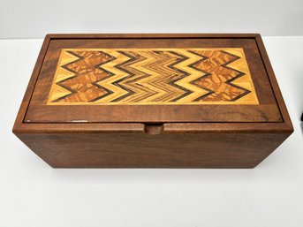 Wooden Jewelry Box- Inlaid Wood