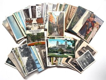 Over 150 Vintage Postcards, Some Posted With Messages, Some Unposted