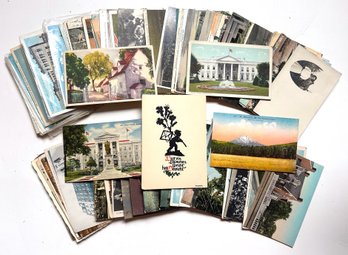 Over 150 Vintage Postcards, Some Posted With Messages, Some Unposted