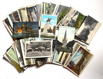 Over 150 Vintage Postcards, Some Posted With Messages, Some Unposted