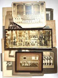 Over 20 Vintage Mounted Group Portrait Photographs
