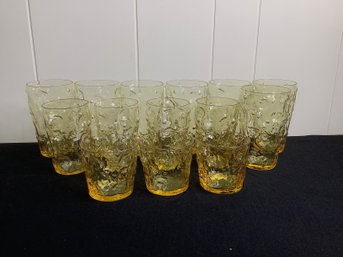 Vintage Libbey Aztec Gold Tumblers