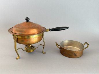 Lot Of 2 Copper Pots