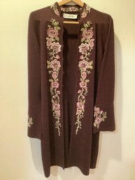Saks Fifth Avenue Embroidered Floral Cardigan #30