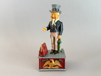 Uncle Sam Cast Iron Mechanical Bank
