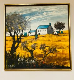 Beautiful Signed Oil On Canvas Painting C Russell ?