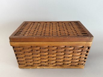 Vintage Wood Basket Made In N.C.
