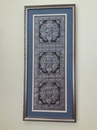 Framed Silk Embroidery Panel