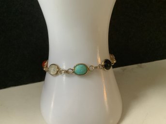 Multi-Colored Gemstone Bracelet #4