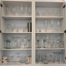 Huge Lot Of Stemware And Glasses