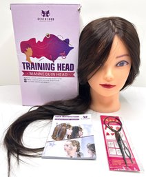 New In Box Neverland Hair Styling Training Life Size Mannequin Head