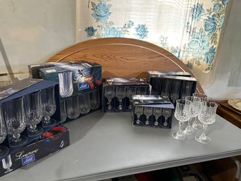 Large Lot Of Longchamp Crystal D'arques From France  - New In Boxes