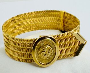 VINTAGE LOIS JEAN YELLOW MESH AQUARIUS BRACELET