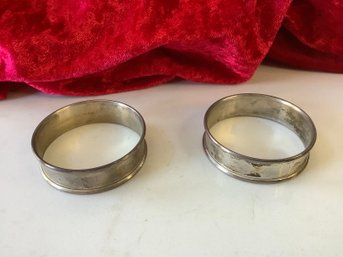 Lullaby Sterling Silver Napkin Rings #35