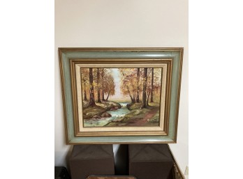 Original Oil Painting Artist Signed Derrico