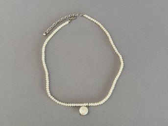 Strand Of Pearls With Sterling Clip