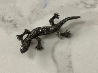 Sterling Vintage Lizard Brooch #16