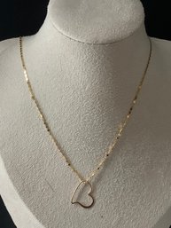 18k Gold Heart Necklace #18