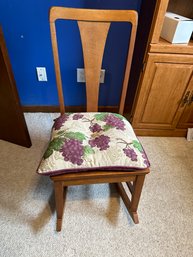 Very Sweet Rocker With Cushion Over Nice Cane Seat