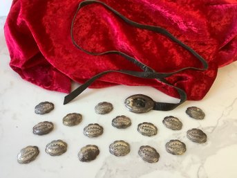 Vintage Navajo Concho Belt & Charms #47