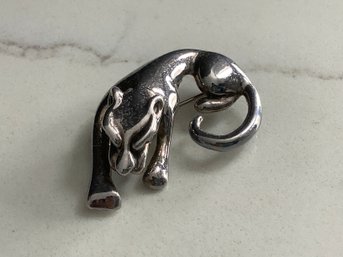 Sterling Silver Panther Brooch #25