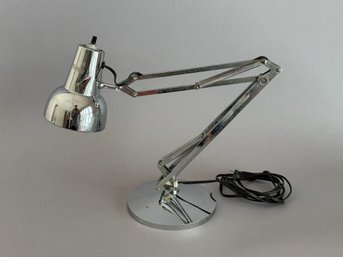Vintage Chrome Desk Lamp, Possibly By Luxi