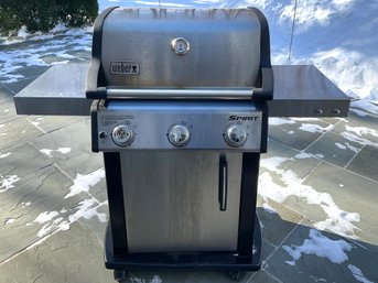 A Weber Spirit Propane Grill