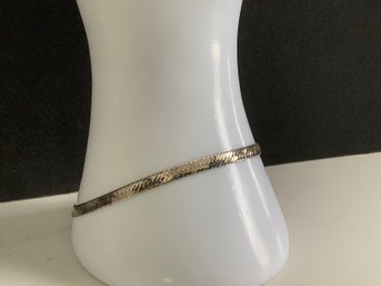 925 Silver Herringbone Chain Bracelet #27