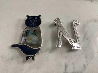 925 Silver Cat Brooch's #29