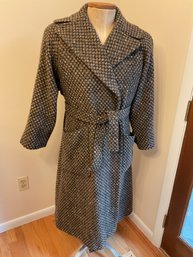 Belted Wool Swing Coat