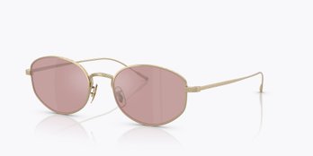 Authentic Timeless Hollywood-inspired Design 1990s Oliver Peoples Gold Oval Sunglasses Retro Lens