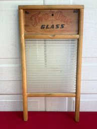 Two In One Glass Washboard